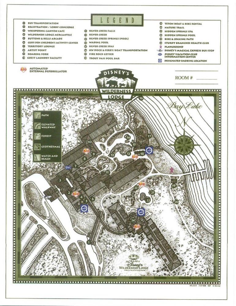 Wilderness Lodge Map