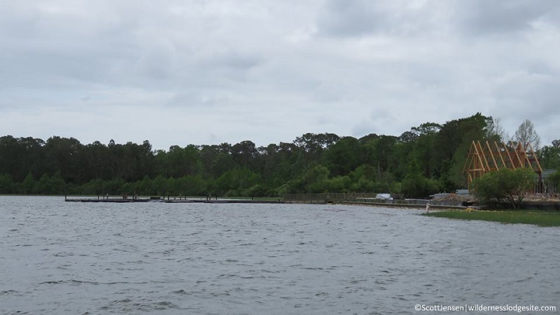 View of beach area from boat dock