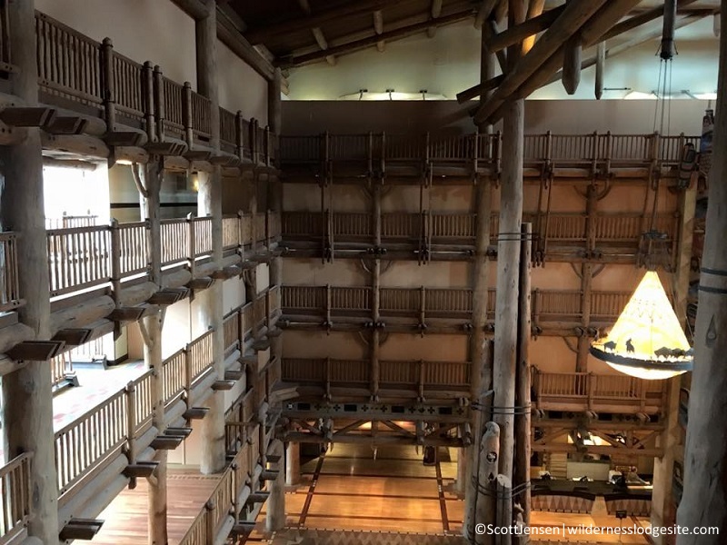 Wildnerness Lodge lobby with construction walls