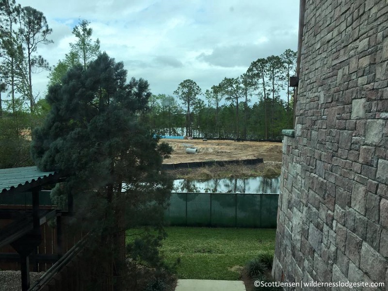 Woods on north side of resort