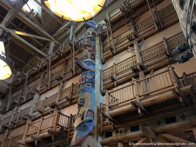 Construction walls and totem pole